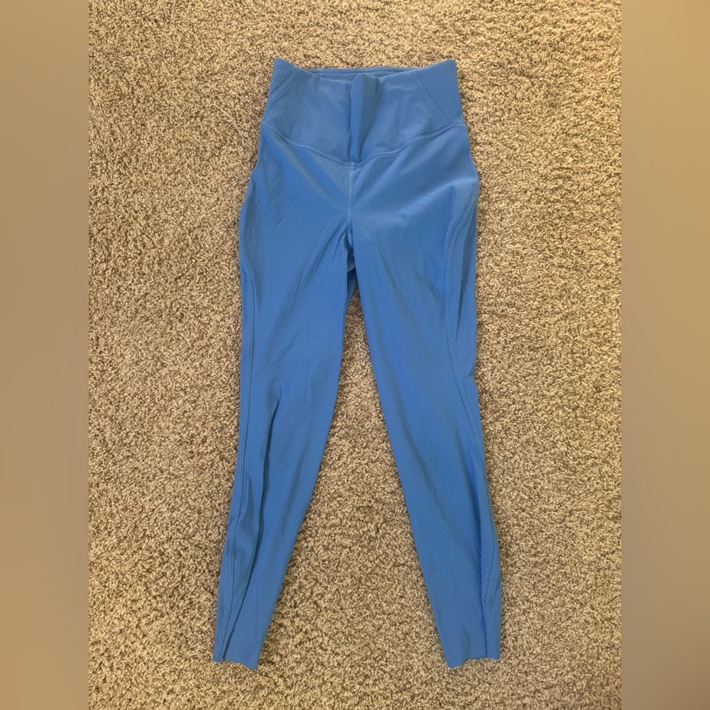 lululemon rubbed blue Nile leggings